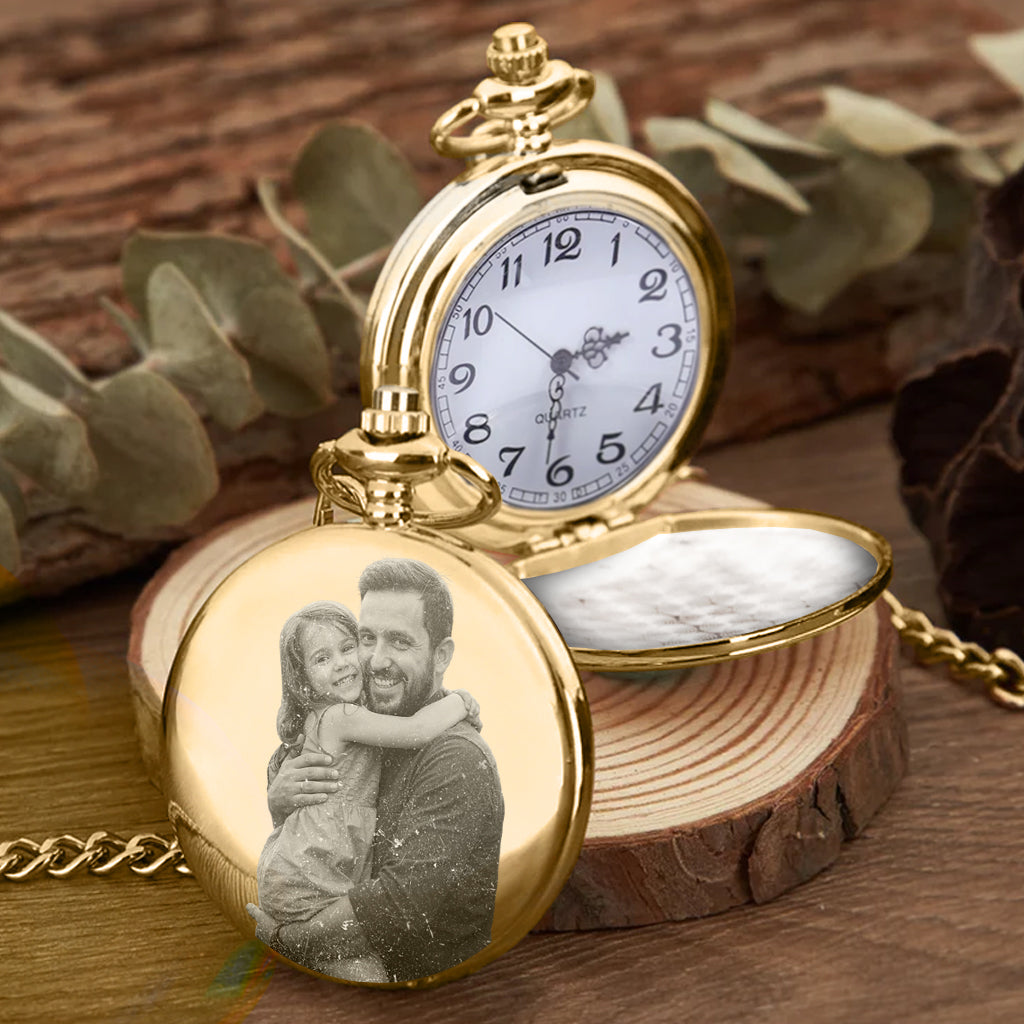 Dad, You Will Always Be My Hero - Personalized Father Pocket Watch