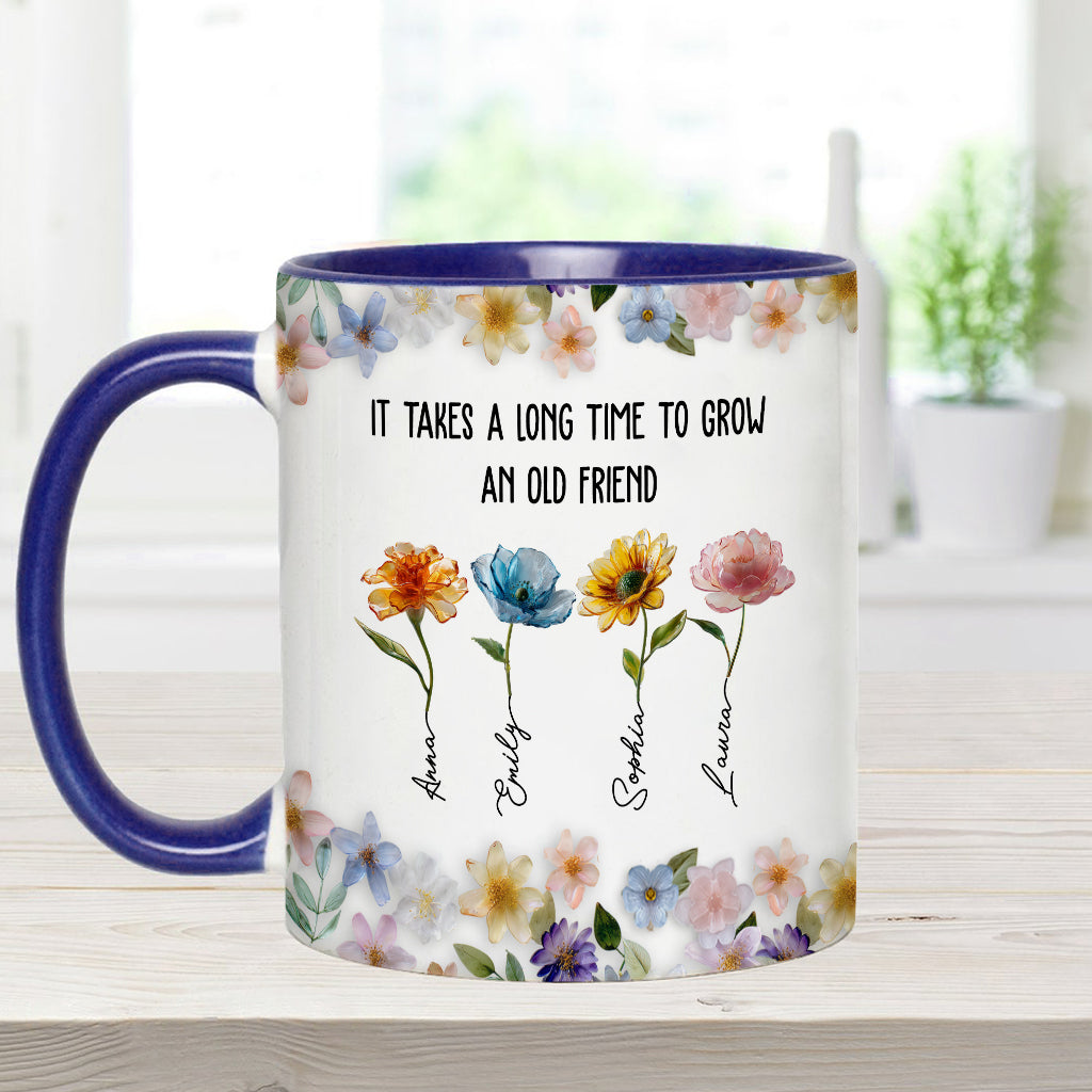 Il faut du temps pour se faire un vieil ami - Mug personnalisé pour meilleure amie