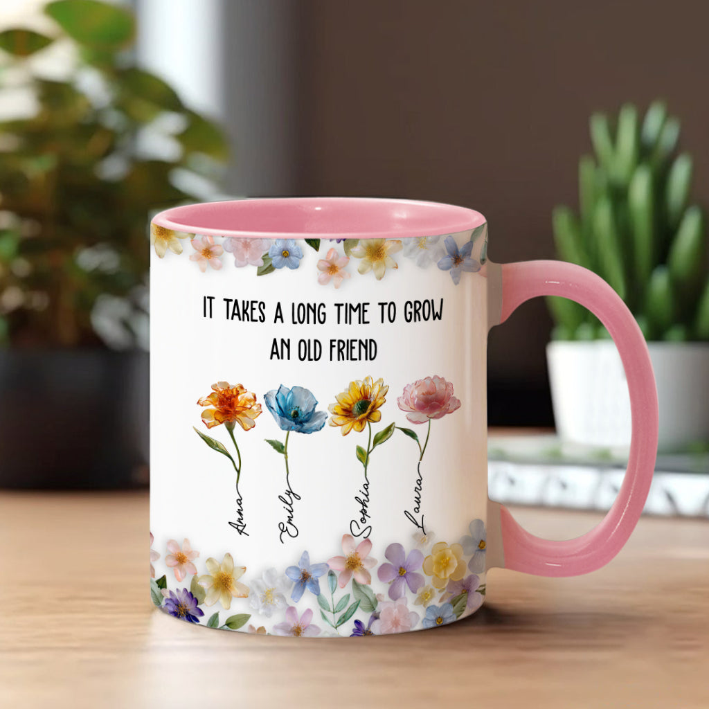Il faut du temps pour se faire un vieil ami - Mug personnalisé pour meilleure amie