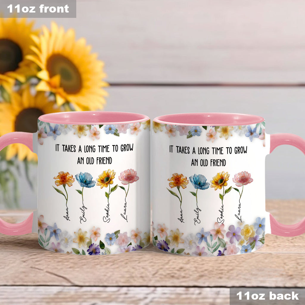 Il faut du temps pour se faire un vieil ami - Mug personnalisé pour meilleure amie