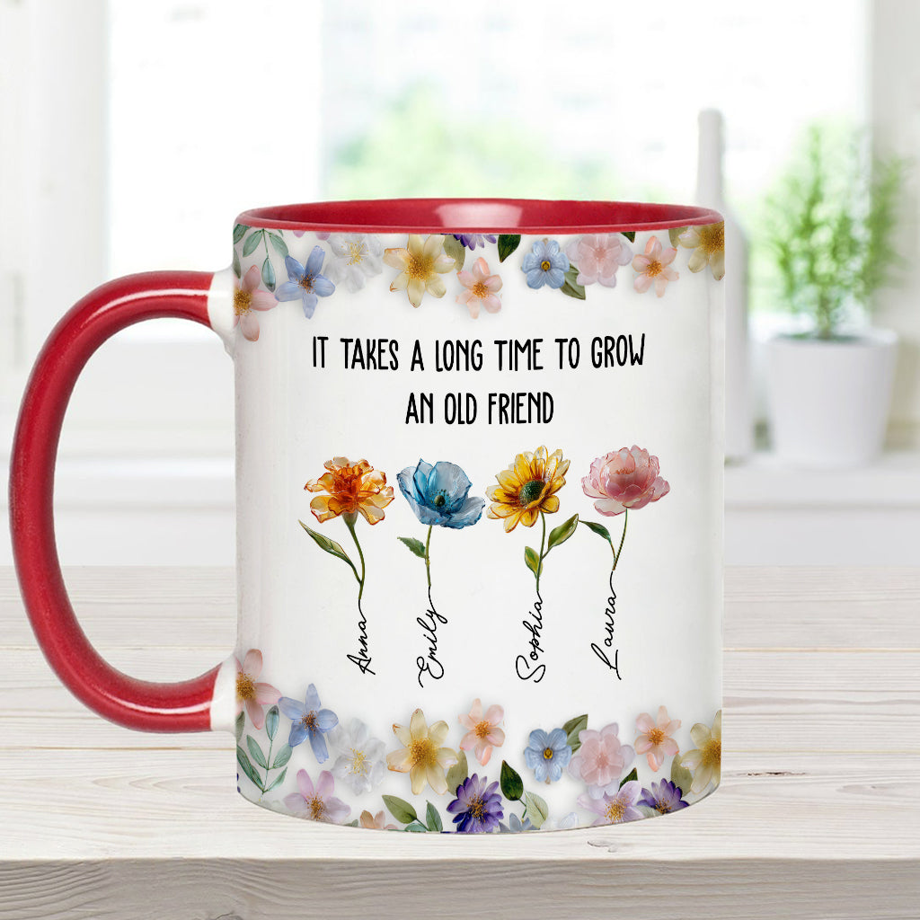 Il faut du temps pour se faire un vieil ami - Mug personnalisé pour meilleure amie