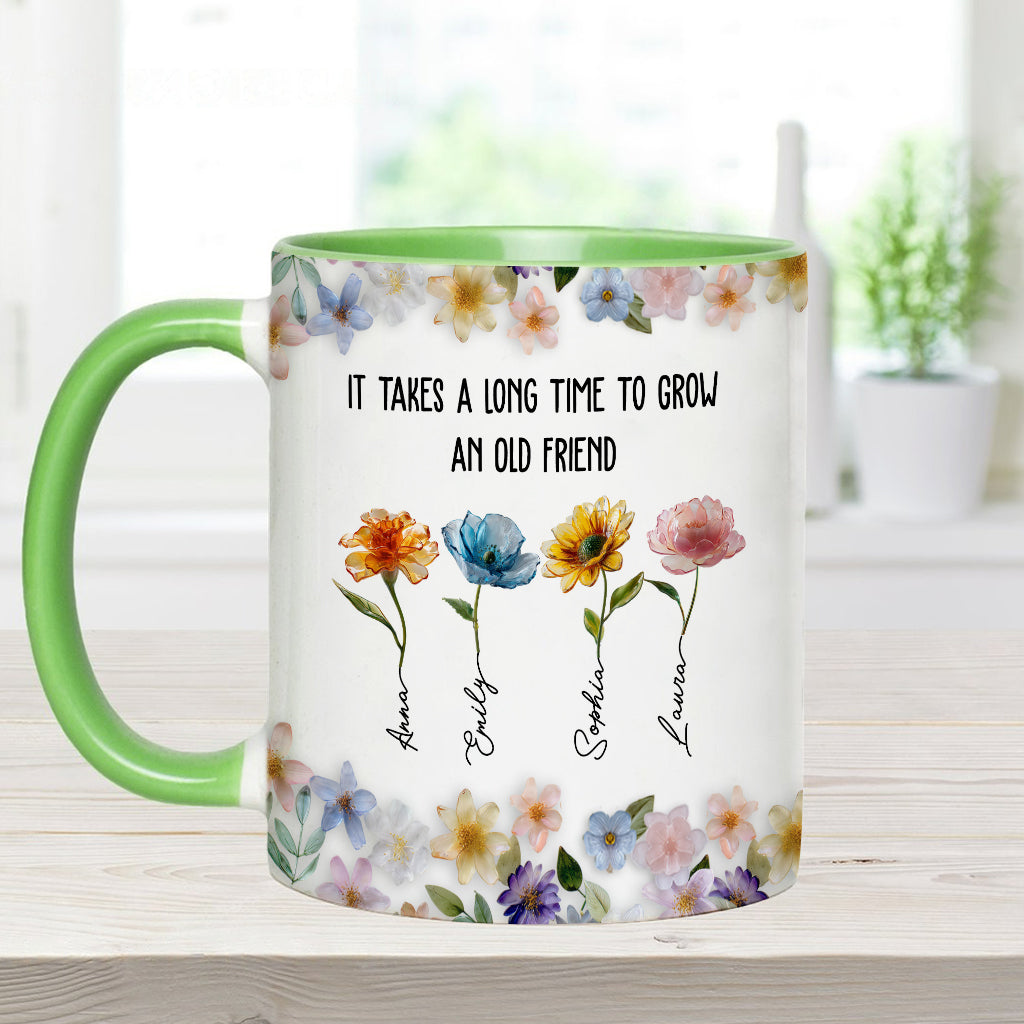 Il faut du temps pour se faire un vieil ami - Mug personnalisé pour meilleure amie
