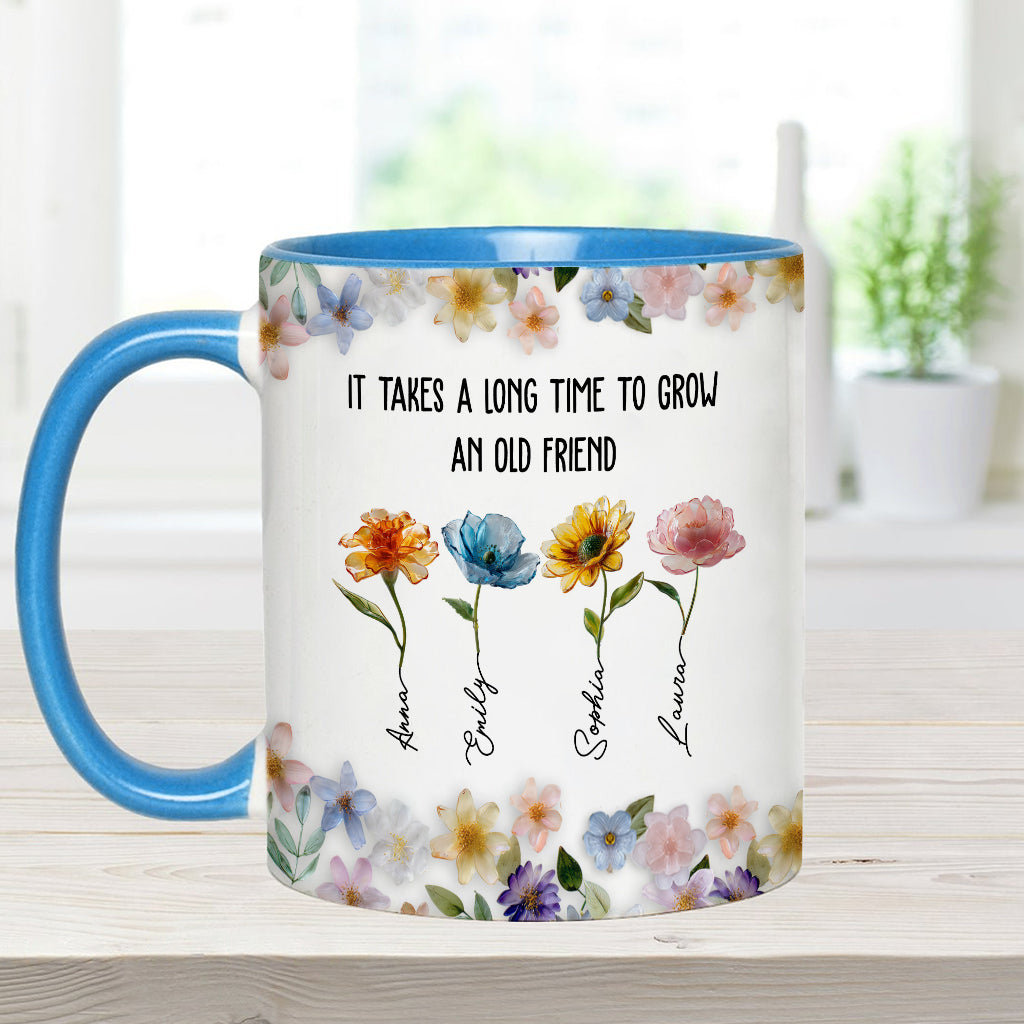 Il faut du temps pour se faire un vieil ami - Mug personnalisé pour meilleure amie