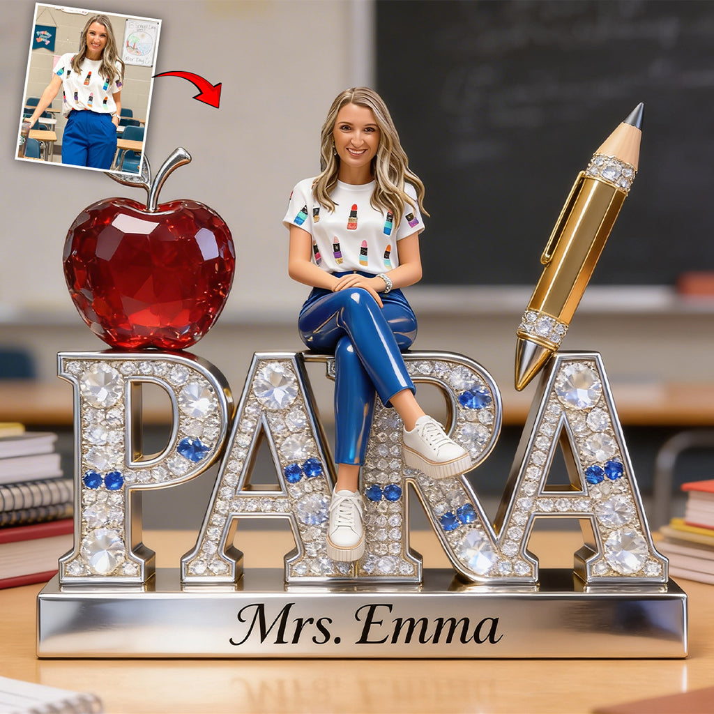 Custom Any Title Gift For Teacher/Educator - Personalized Teacher Custom Shaped Acrylic Plaque