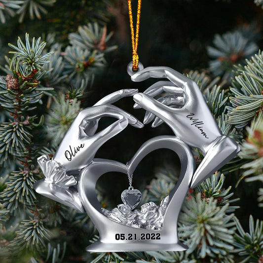 Cadeaux d'anniversaire pour couple - Ornement personnalisé pour couple