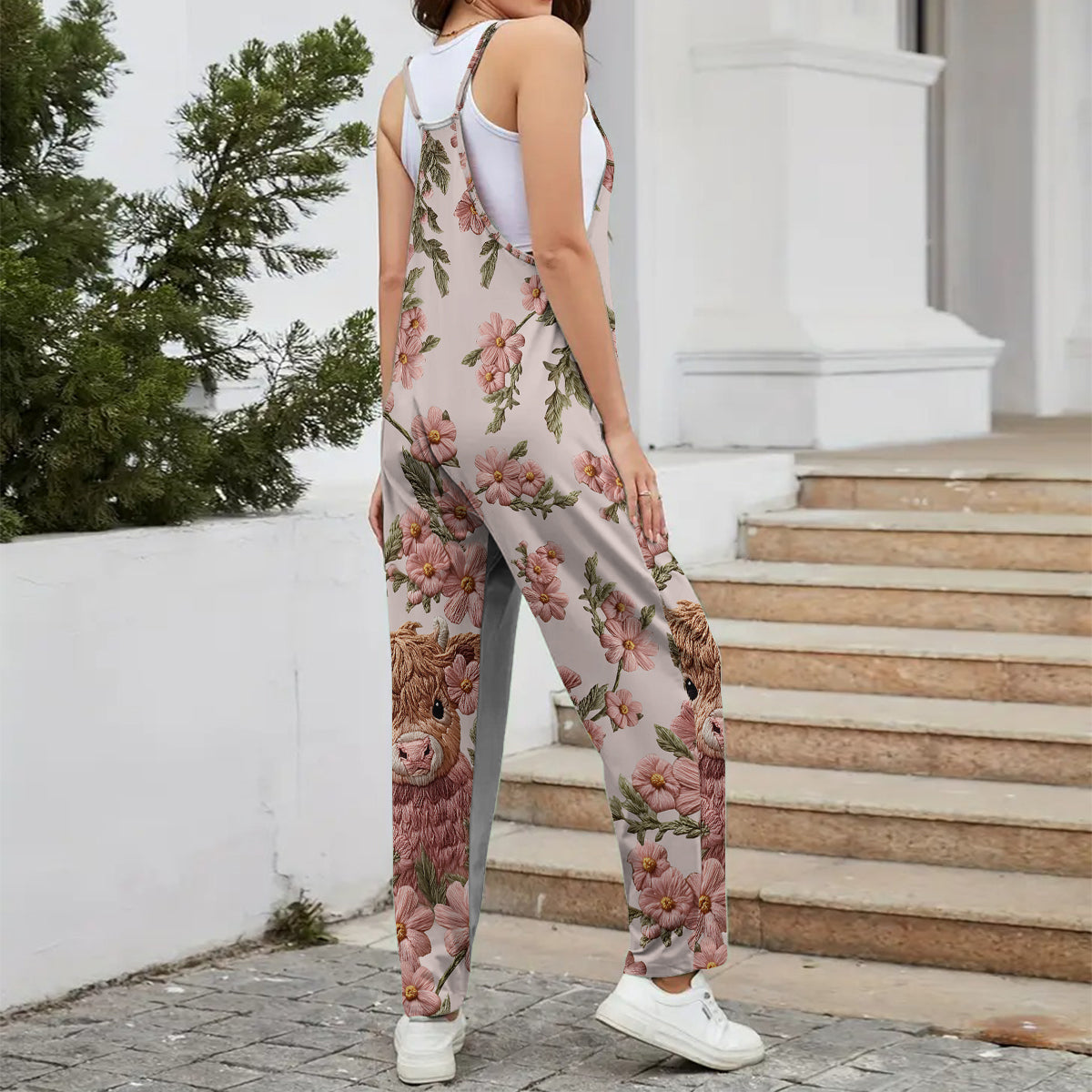 Adorable vache des Highlands - Salopette/combinaison ample personnalisée vache des Highlands