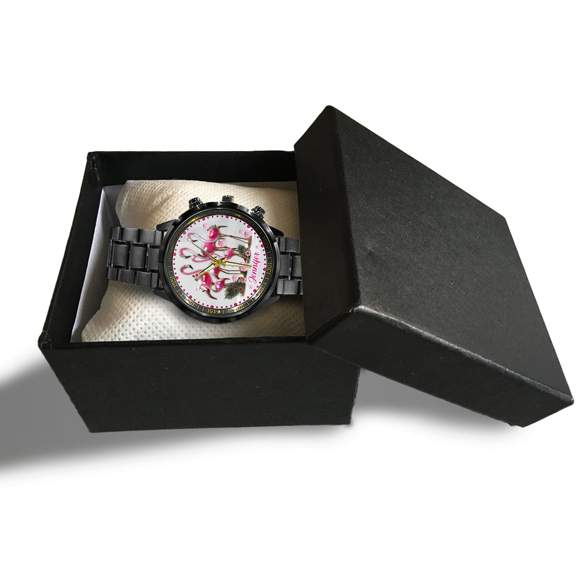 Elegant Flamingo - Personalized Flamingo Hand Watch