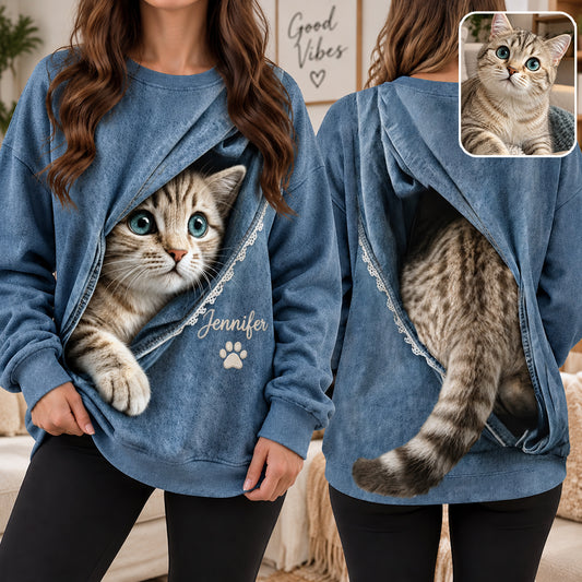 Any Pet Photo - Personalized Cat All Over Shirt