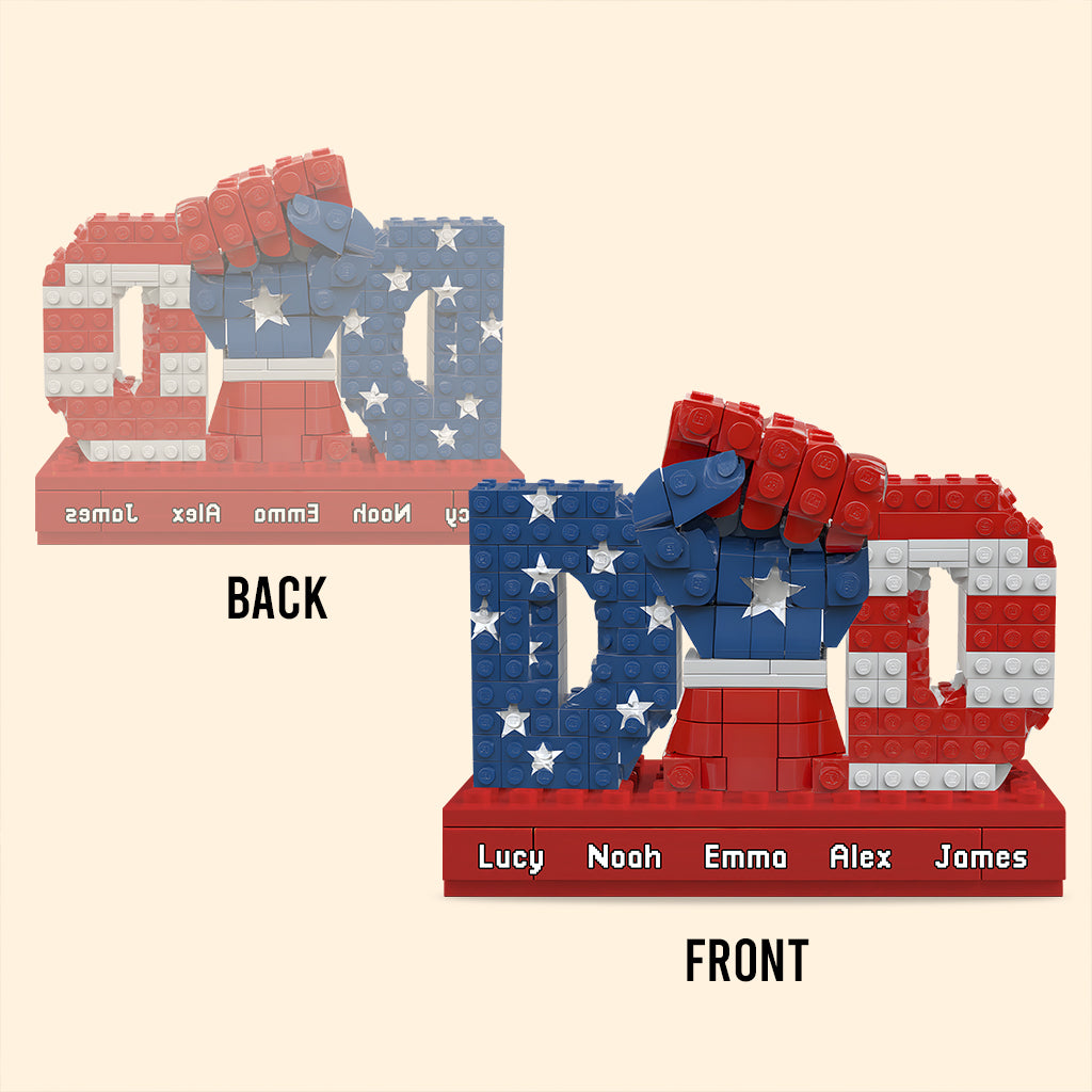 Strong Dad Fist - Personalized Father Custom Shaped Acrylic Plaque