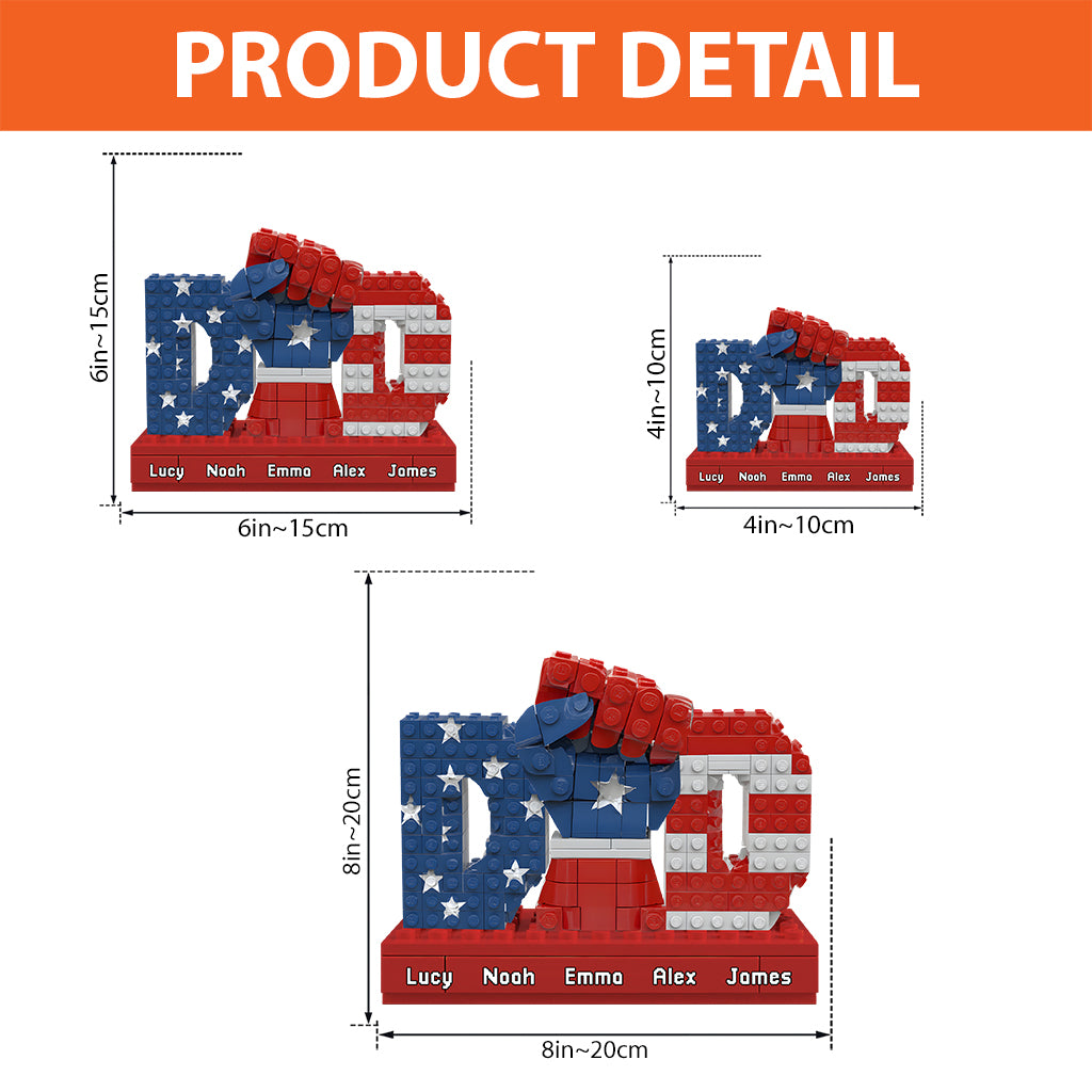 Strong Dad Fist - Personalized Father Custom Shaped Acrylic Plaque