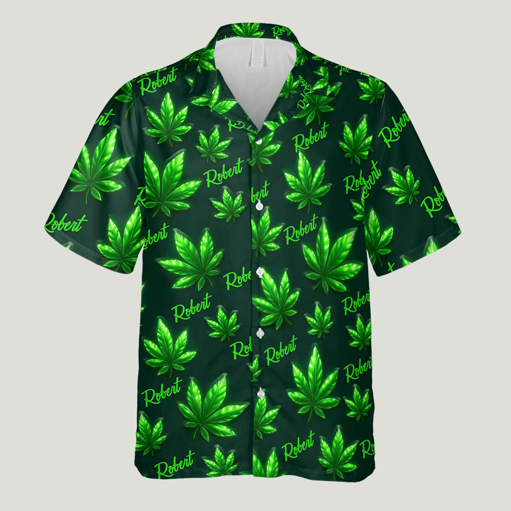 Let's Get High - Personalized Weed Hawaiian Shirt & Men Shorts