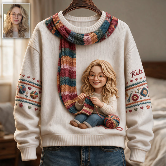 I'm Crocheting - Personalized Crocheting Ugly Sweater