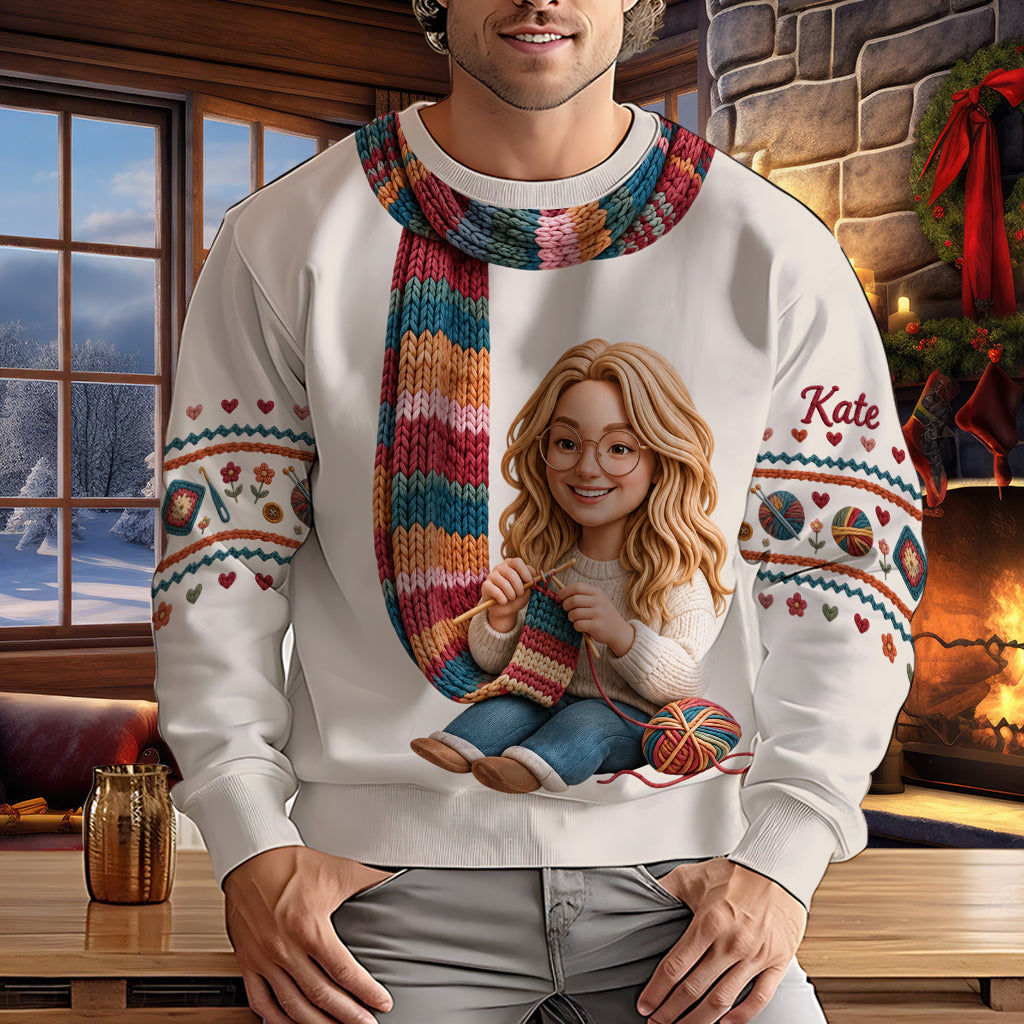 I'm Crocheting - Personalized Crocheting Ugly Sweater