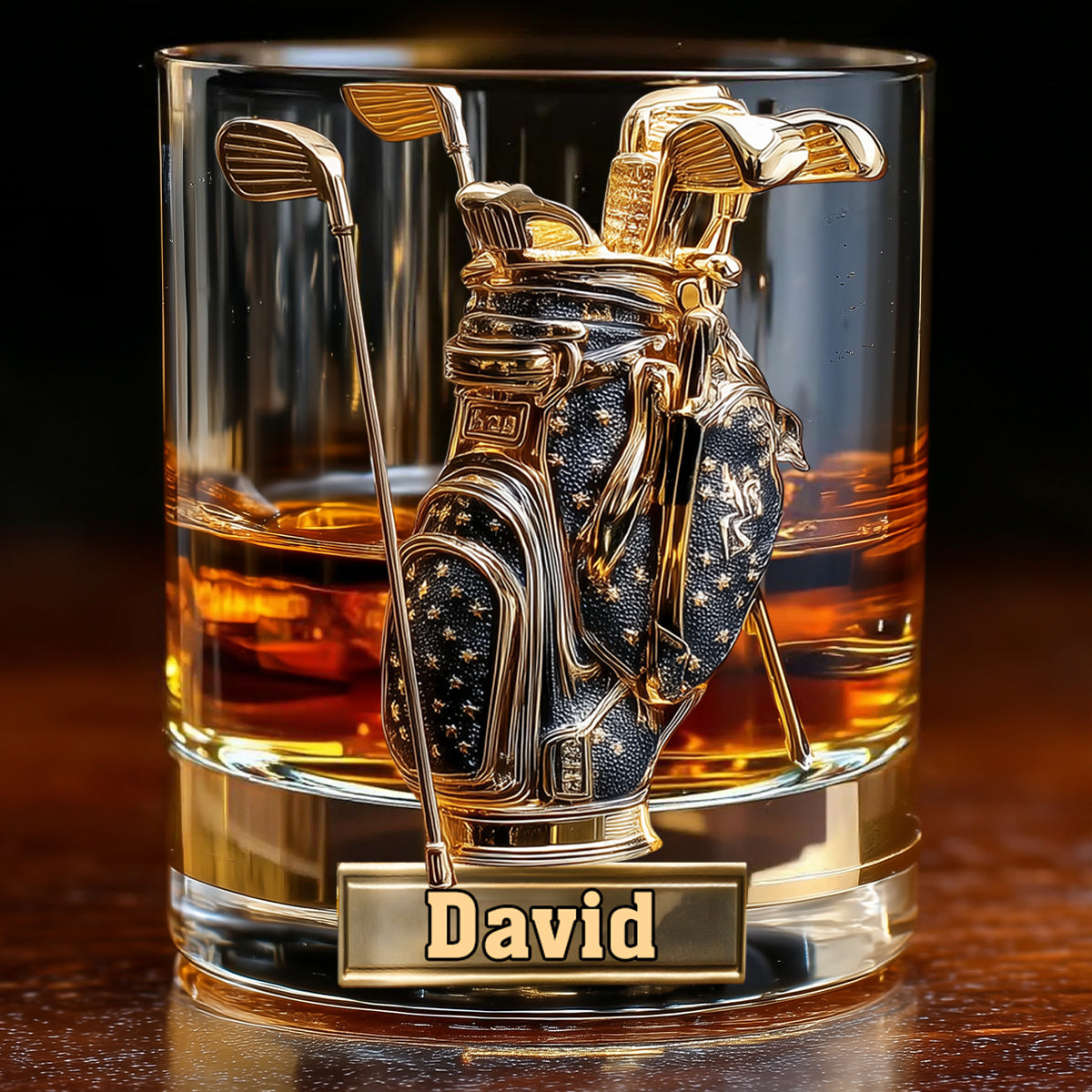 Look For Balls - Personalized Golf Whiskey Glass