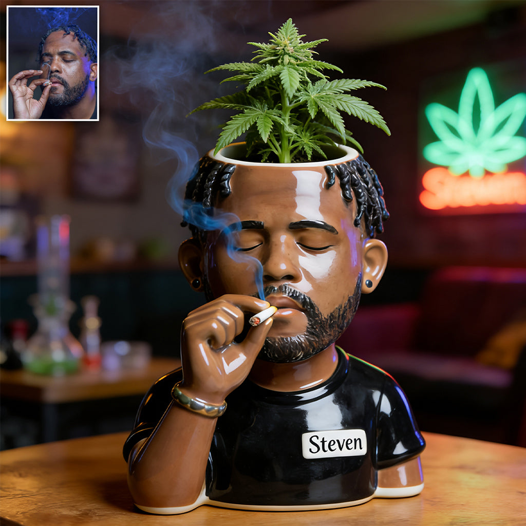 Paradis Vert - Pot Acrylique Personnalisé pour Plantes