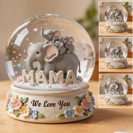 Elephant Mother - Personalized Mother Custom Shaped Acrylic Plaque