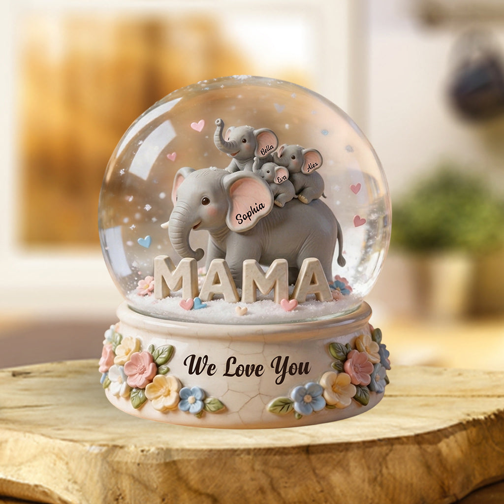 Elephant Mother - Personalized Mother Custom Shaped Acrylic Plaque