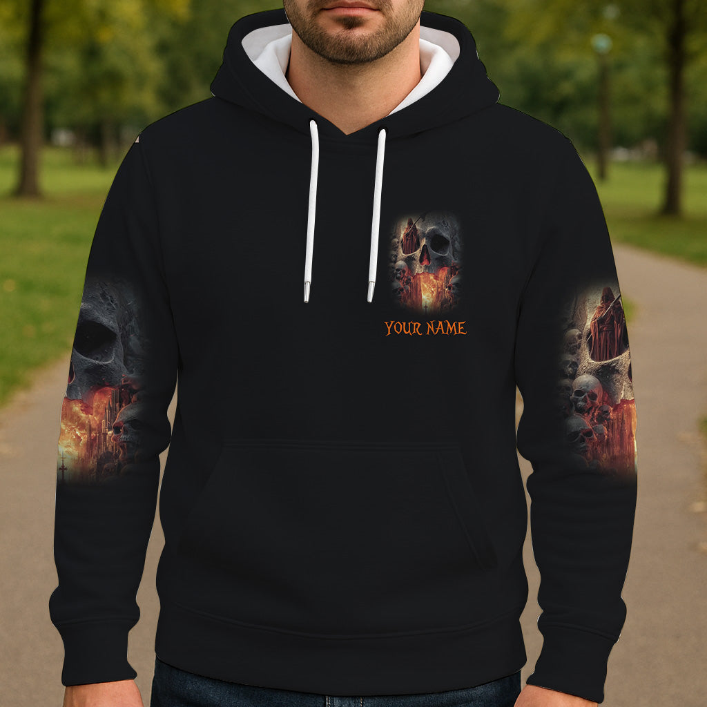 Skull Halloween - Personalized Skull All Over Shirt