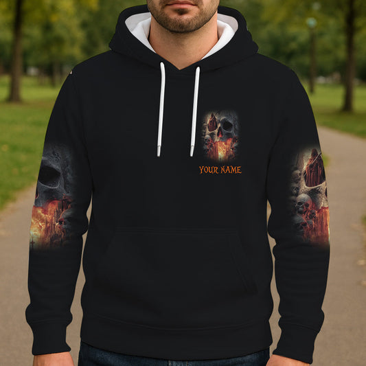 T-shirt personnalisé tête de mort pour Halloween