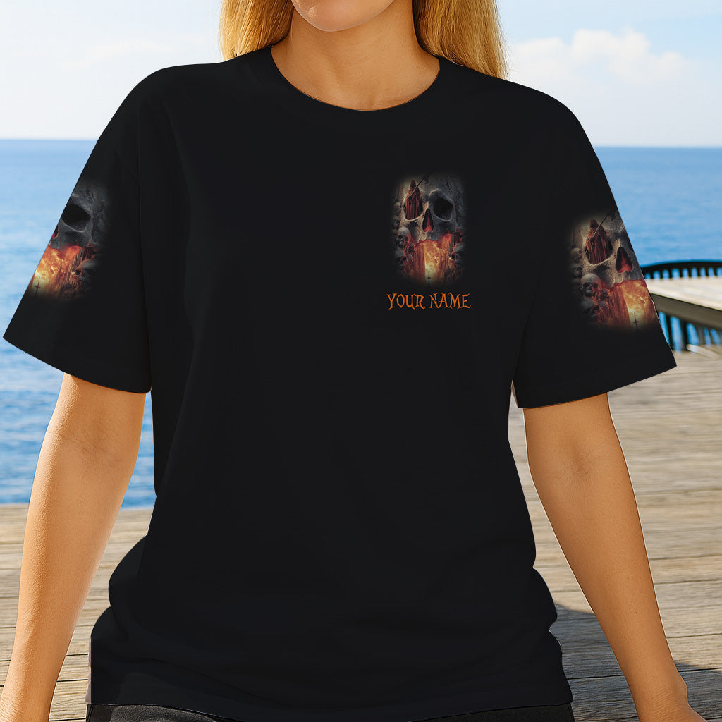 Skull Halloween - Personalized Skull All Over Shirt