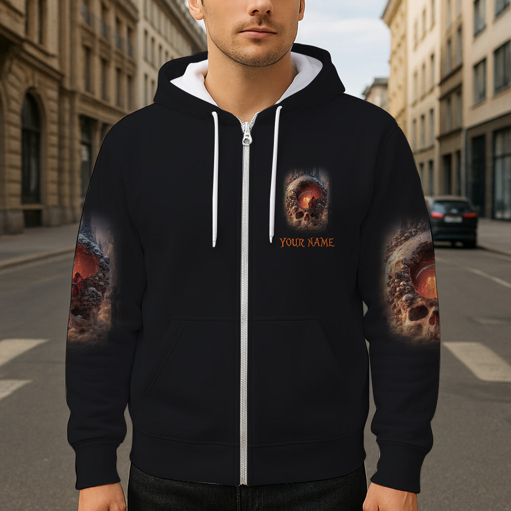 Skull Halloween - Personalized Skull All Over Shirt