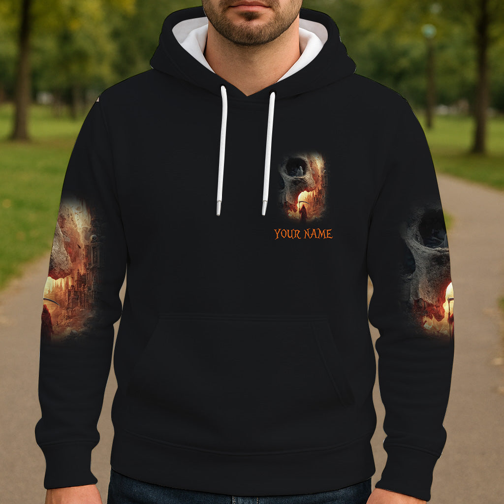 T-shirt personnalisé tête de mort pour Halloween