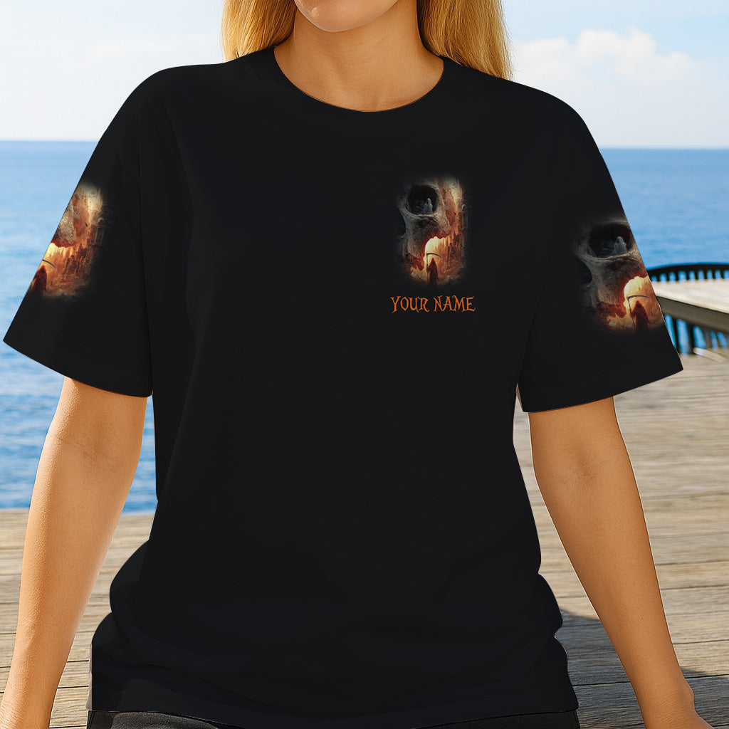 T-shirt personnalisé tête de mort pour Halloween