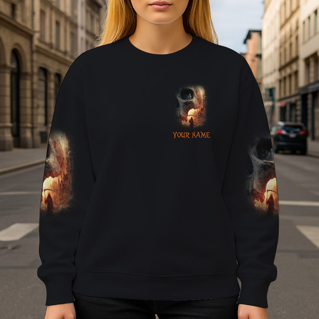 T-shirt personnalisé tête de mort pour Halloween