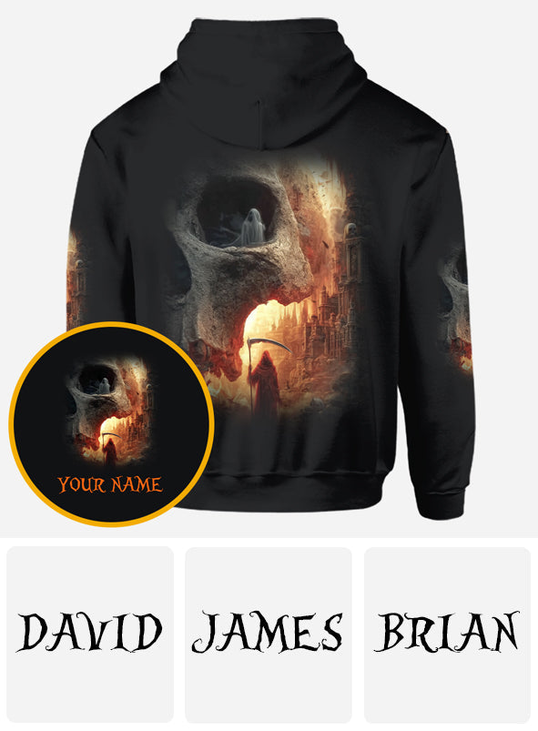 T-shirt personnalisé tête de mort pour Halloween