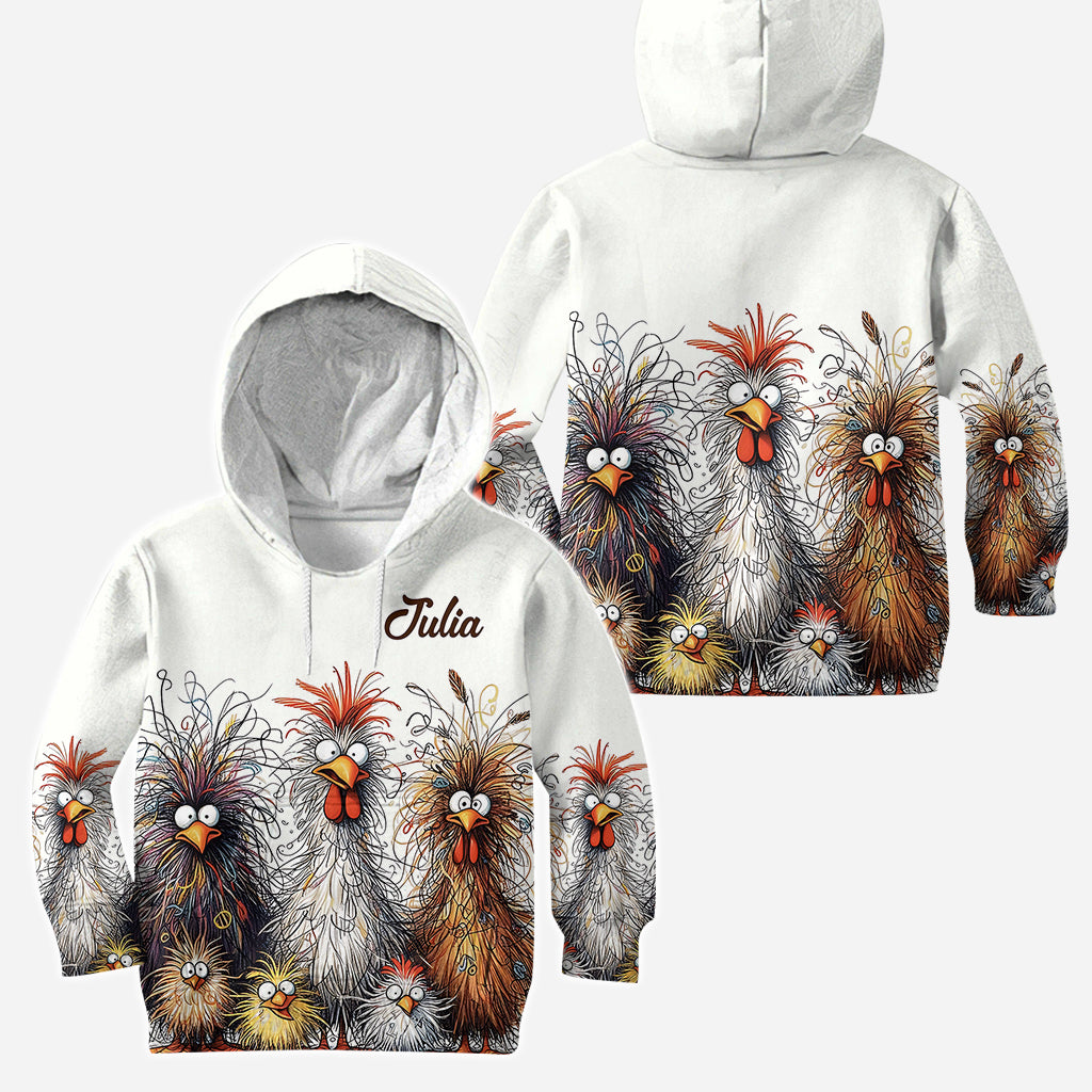 Cute Chicken - Personalized Chicken Hoodie and Leggings