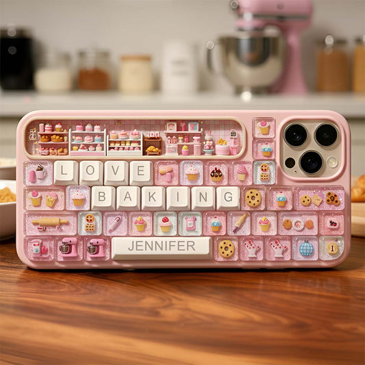 Coque de téléphone personnalisée « Passion Pâtisserie » avec motif intégral