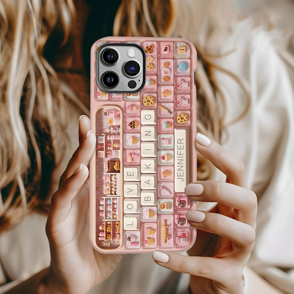 Coque de téléphone personnalisée « Passion Pâtisserie » avec motif intégral