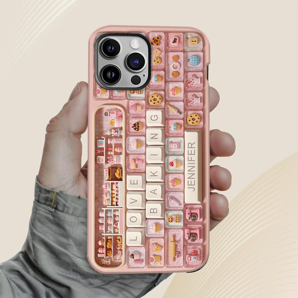Coque de téléphone personnalisée « Passion Pâtisserie » avec motif intégral