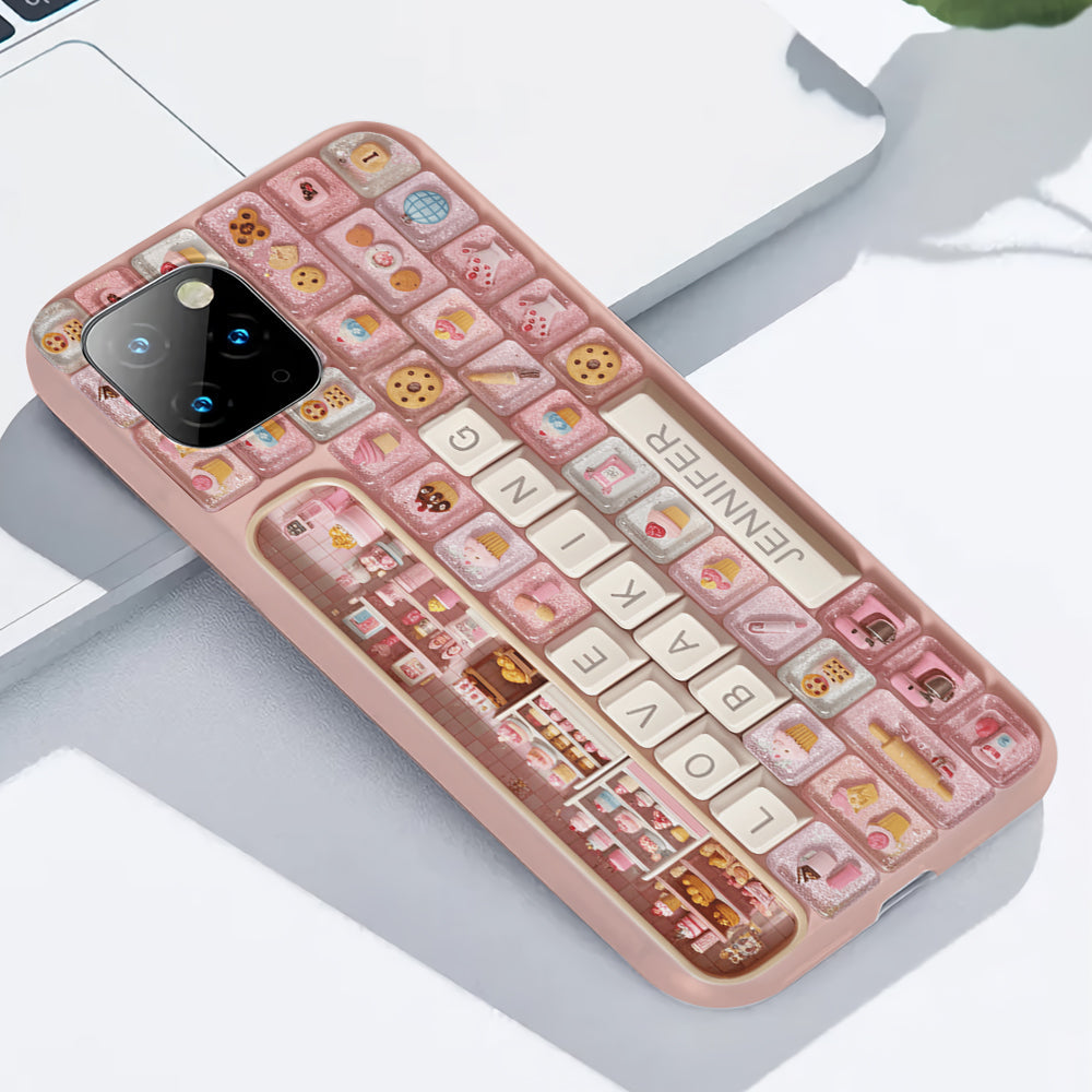 Coque de téléphone personnalisée « Passion Pâtisserie » avec motif intégral