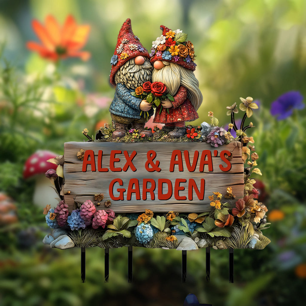 Notre Beau Jardin - Piquet de jardinage personnalisé en acrylique