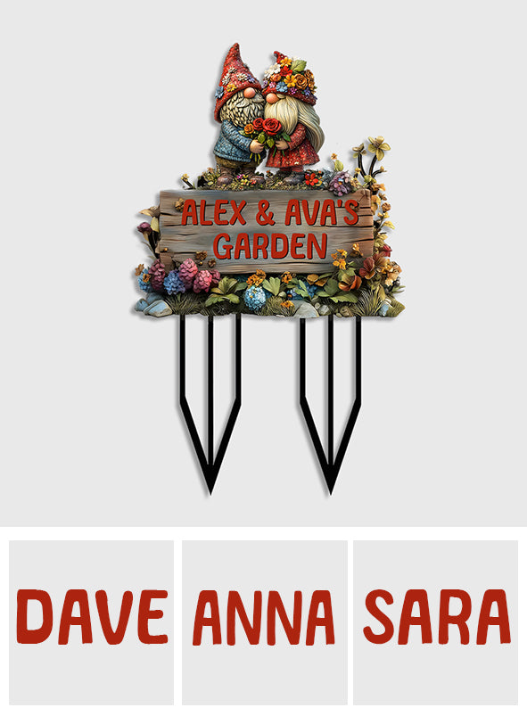 Notre Beau Jardin - Piquet de jardinage personnalisé en acrylique