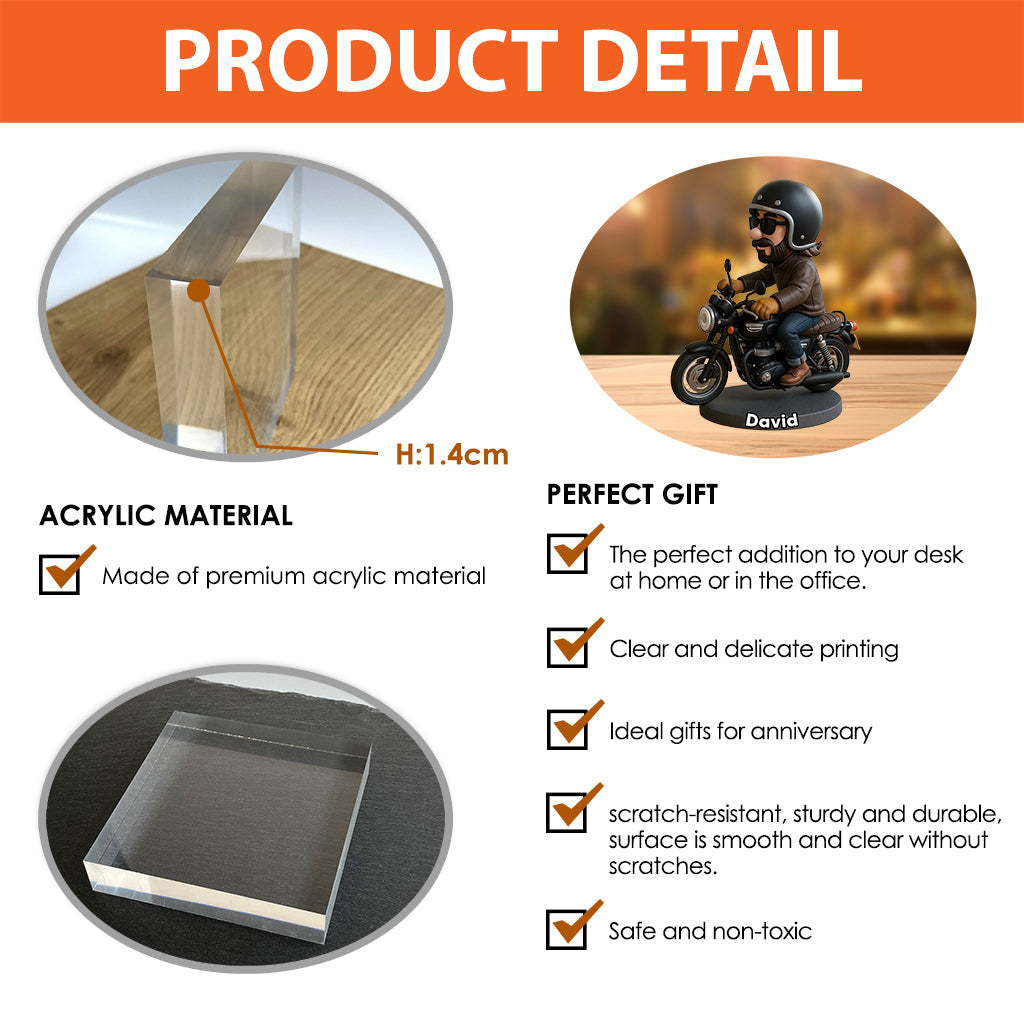 Superbe balade - Plaque acrylique personnalisée pour motards