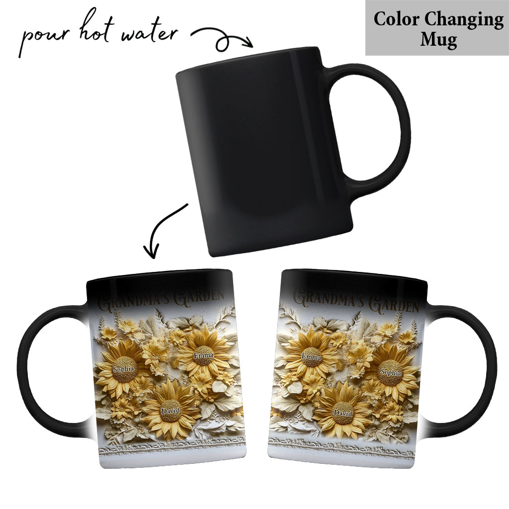 Grandma's Mom's Garden - Personalized Grandma Mug