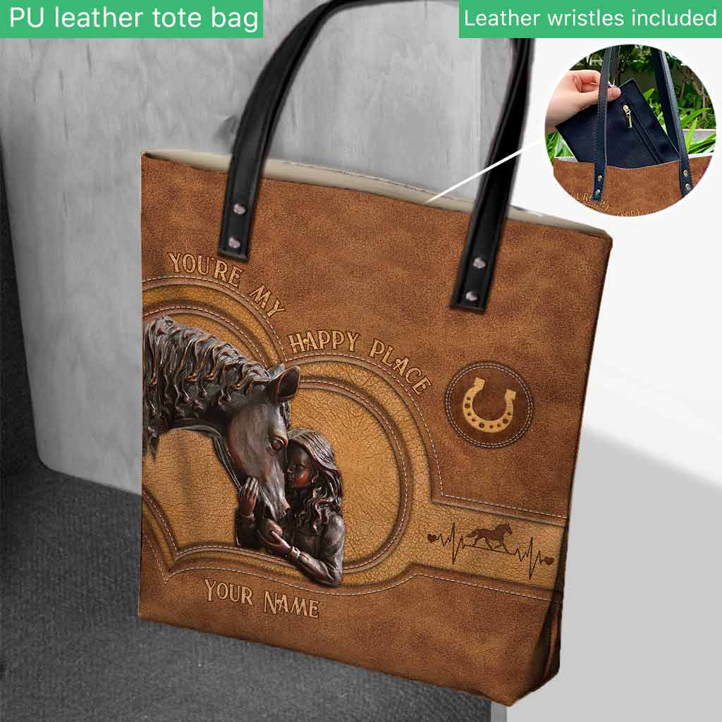 Tu es mon havre de paix - Sac fourre-tout personnalisé à motif cheval