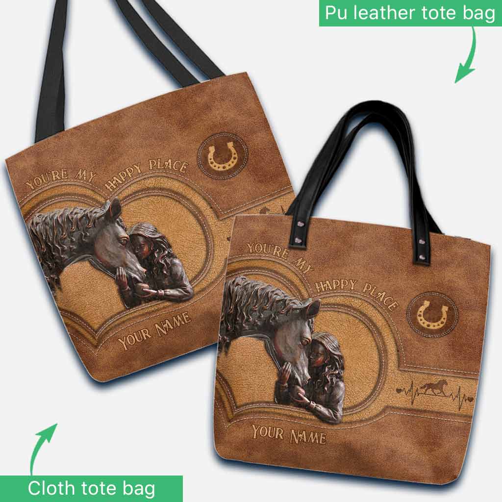 Tu es mon havre de paix - Sac fourre-tout personnalisé à motif cheval