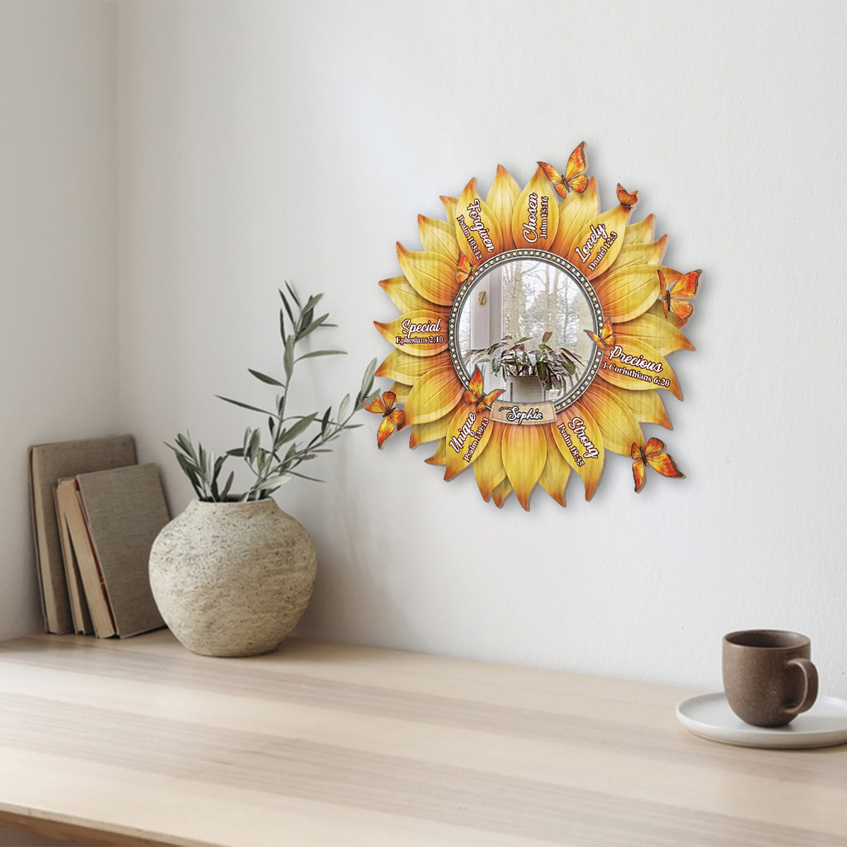 God Says I Am - Personalized Christian Wall Hanging Mirror