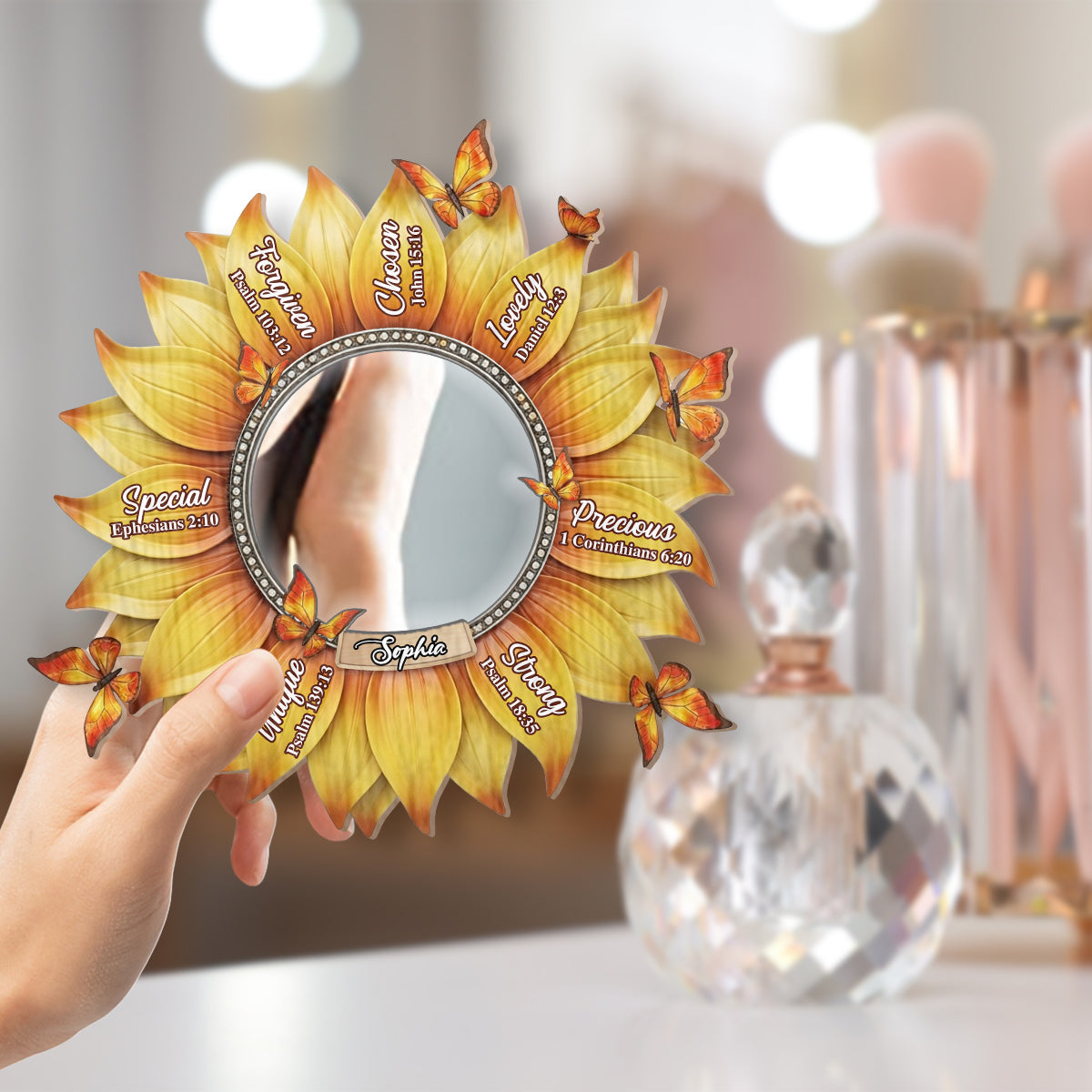 God Says I Am - Personalized Christian Wall Hanging Mirror