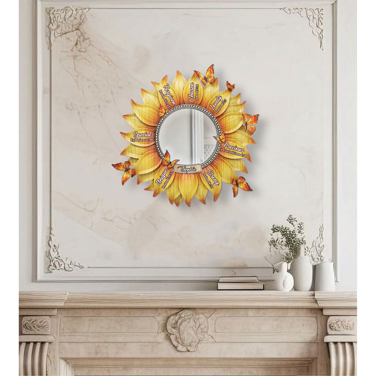 God Says I Am - Personalized Christian Wall Hanging Mirror