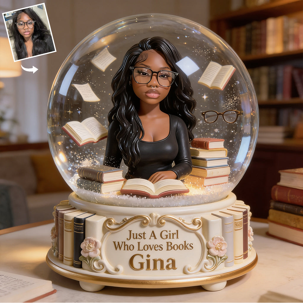 Souvenir pour amoureux des livres - Plaque acrylique personnalisée en forme de livre