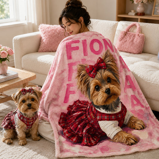 J'adore mon animal - Couverture pour chien personnalisée