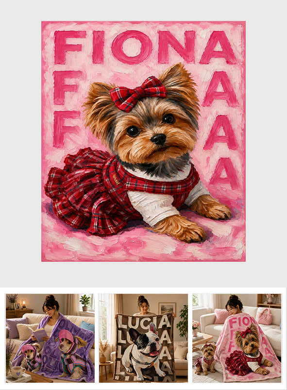 J'adore mon animal - Couverture pour chien personnalisée