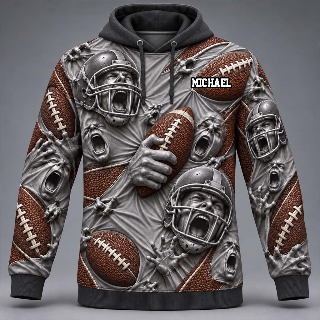 Game On - Personalized Football All Over Shirt