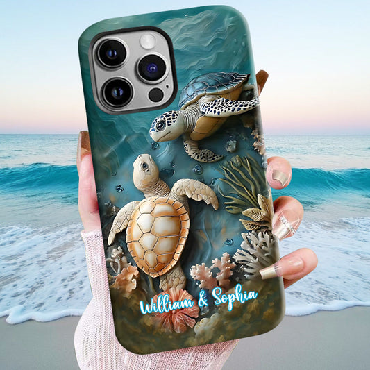 Coque de téléphone personnalisée avec imprimé intégral pour couple, cadeau idéal pour un couple marié ou pour un anniversaire.