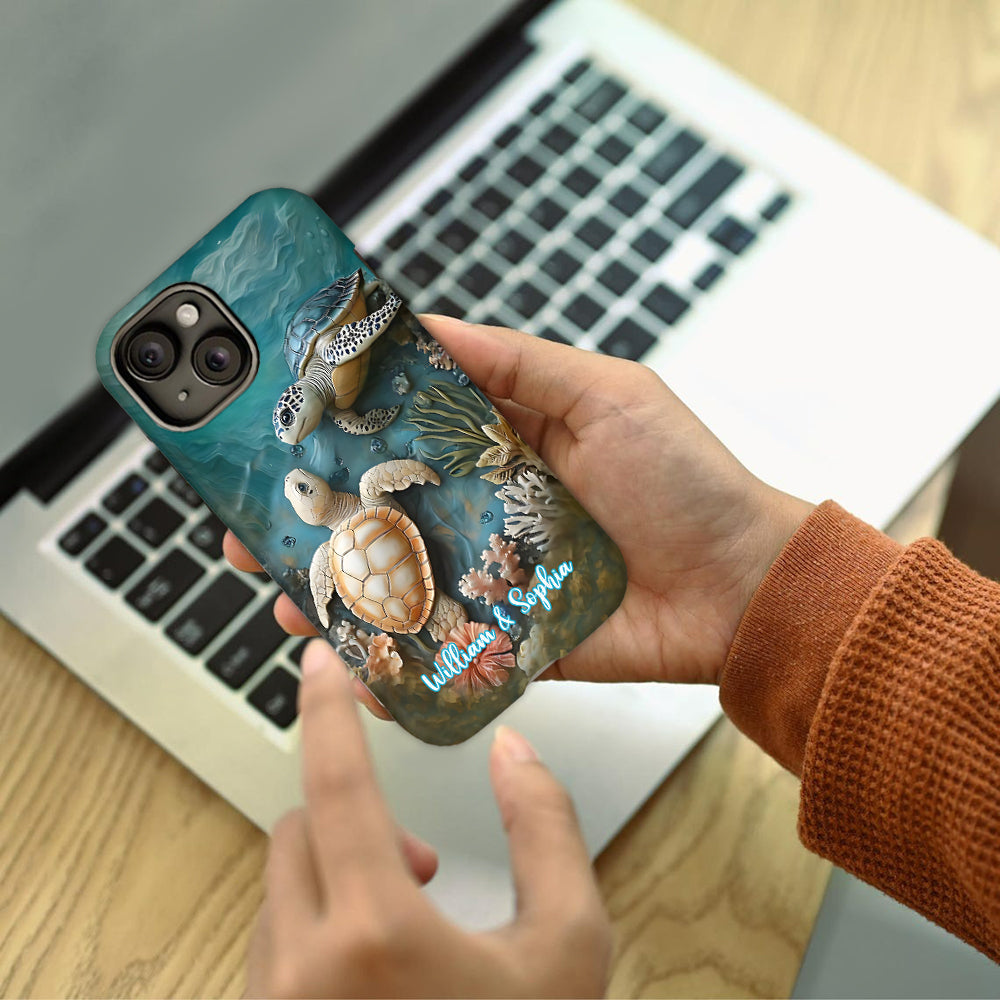 Coque de téléphone personnalisée avec imprimé intégral pour couple, cadeau idéal pour un couple marié ou pour un anniversaire.