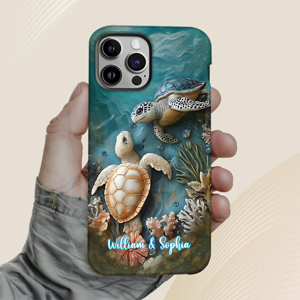 Coque de téléphone personnalisée avec imprimé intégral pour couple, cadeau idéal pour un couple marié ou pour un anniversaire.